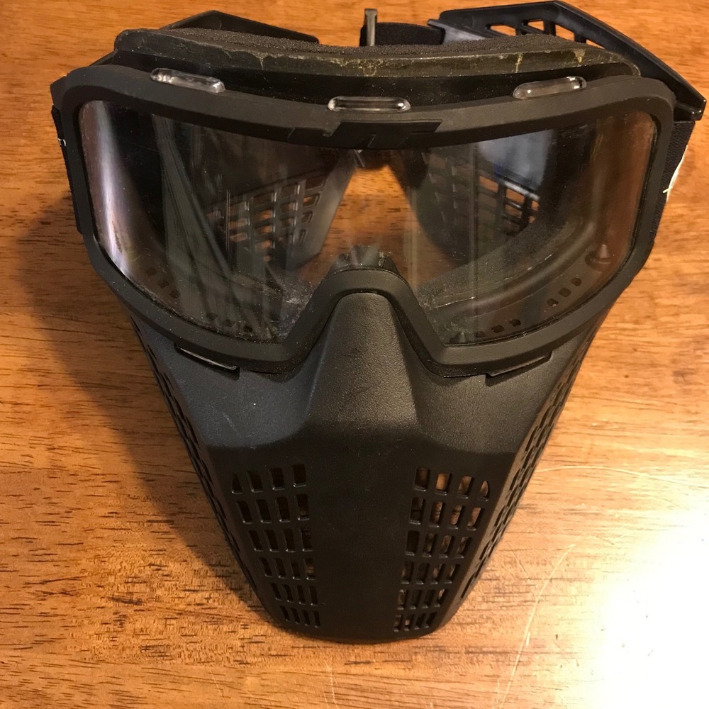 JT Air Soft Paintball Racing Goggles Face Mask Ear‎ Flaps - Strong Elastic